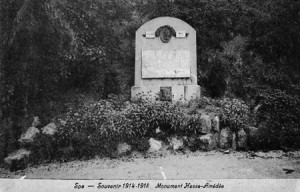 Premier monument initial Amédée Hesse (carte postale)