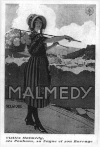 Couverture du livre « Malmedy Jadis » (carte postale des années trente)