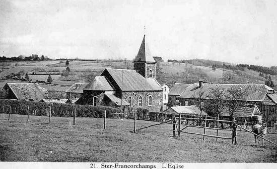 Carte postale : 1930 : la chapelle Saint Hubert de Ster-Francorchamps