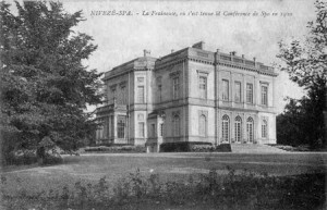 1920 : Château de la Fraineuse, siège de la Conférence Diplomatique de Spa 