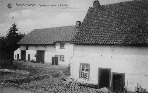 Carte postale : 1935 : les fermes Lédel et Lamborelle