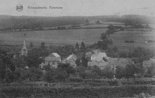 Le village de Winamplanche vu de la route menant à La Reid (carte postale)