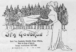 Publicité du Spa-Goudron d'Edmond Desonay