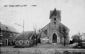 1912 : La chapelle Saint Corneille à Tiège (carte postale)