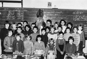 Les élèves de l’école communale de Desnié en 1960