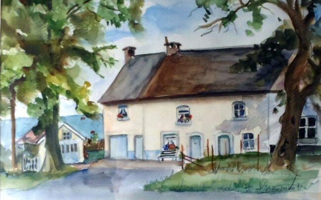 Maison d’Antoine Pironet (aquarelle collection D. Jérôme)