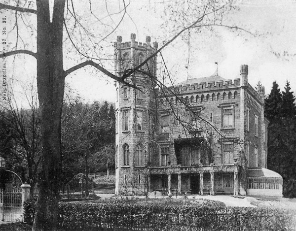 Le château Rouma avenue du Marteau villa démolie (carte postale de 1906)