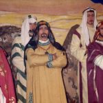 1968 : le dimanche 7 janvier : les Rois Mages dans la salle du village (photo collection I. Mathy-Gonay) André Sluse, René Mathy, Roger Gaspard