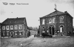 Carte postale : 1925 : la maison communale construite en 1852