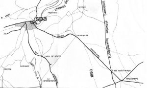 La voirie ancienne de la région de Spa (Extrait de la carte de M. Ramaekers) 